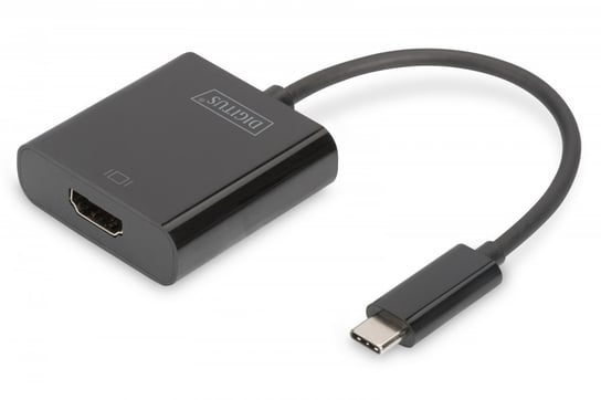 Adapter graficzny DIGITUS HDMI 4K 30Hz UHD na USB 3.1 Typ C, z audio, czarny, dł. 15cm Digitus