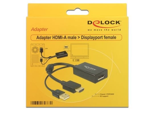 Adapter HDMI - Displayport/USB DELOCK Delock