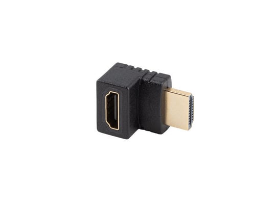 Adapter hdmi(m)->hdmi(f) 4k kątowy góra czarny lanberg Lanberg