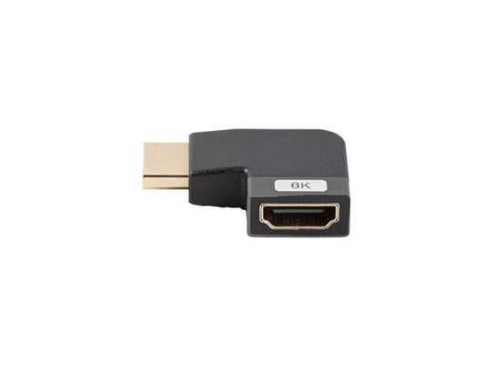 Adapter hdmi(m)->hdmi(f) 8k kątowy lewo aluminium silver lanberg Lanberg