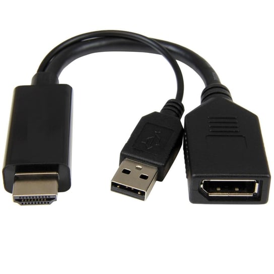 Adapter HDMI męski do DisplayPort żeński + USB-A męski Gembird Gembird