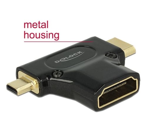 Adapter HDMI - mini HDMI/micro HDMI DELOCK Delock