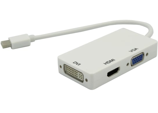 ADAPTER HDMI VGA 3W1 MINI DISPLAYPORT THUNDERBOLT DVI KABEL MAC 4K DP UHD Inna marka
