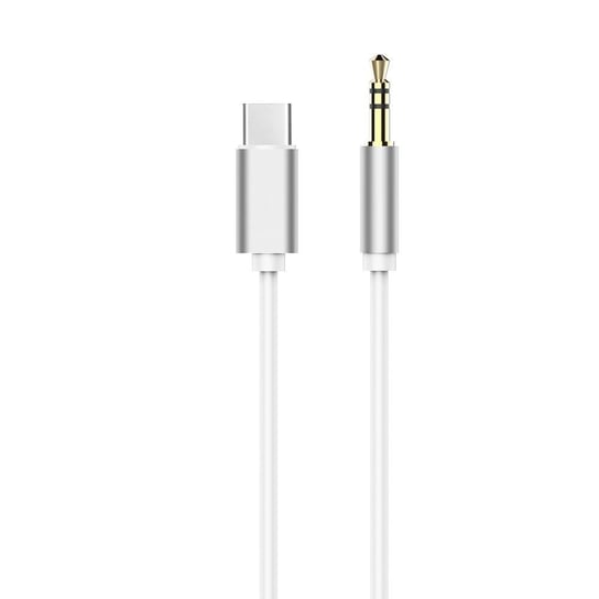 Adapter HF/audio USB-C do Jack 3,5mm biały kabel (męski) OEM