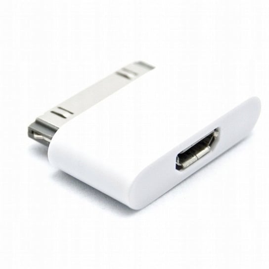Adapter iPhone 4 4S na micro USB biały Forever