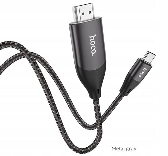 Adapter Kabel Hdmi - Usb Typ C 2M 4K Przejściówka HOCO.