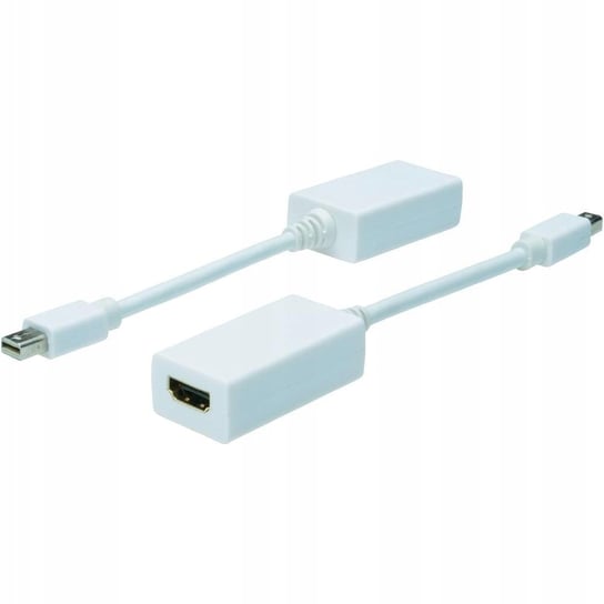 Adapter kablowy 0,15 m Mini DisplayPort HDMI Biały Digitus