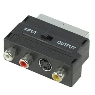 Adapter komutacyjny SCART męski na 3rca s vhs Nedis