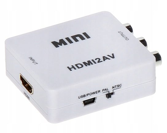 Adapter Konwerter obrazu sygnału z HDMI > AV Frahs