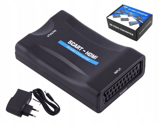 Adapter konwerter SCART Na HDMI AV EURO HD VORTEX