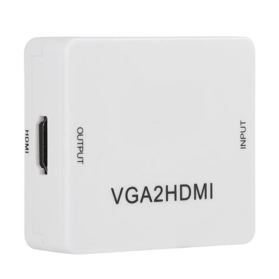 Adapter konwertera Fdit Mini konwerter VGA na HDMI 1080P Adapter VGA2HDMI do laptopa DVD na Inny producent