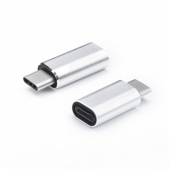 Adapter Ładowarkido Iphone Lightning 8-Pin Do Typ C Srebrny 