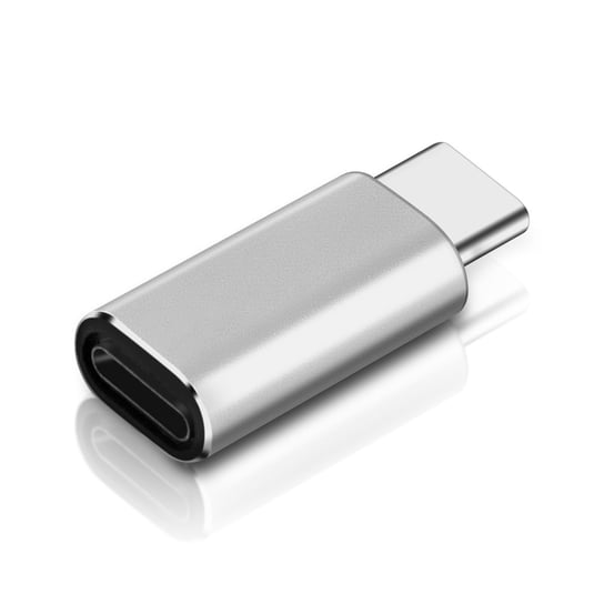 Adapter Lightning Żeński port USB C do ładowania i synchronizacji — srebrny Avizar