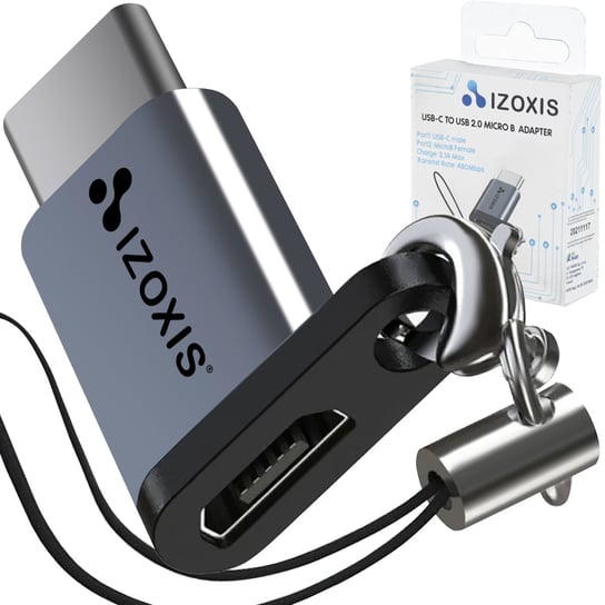 Adapter Micro USB 2.0 Typ-C USB-C Przejściówka OTG IZOXIS Izoxis