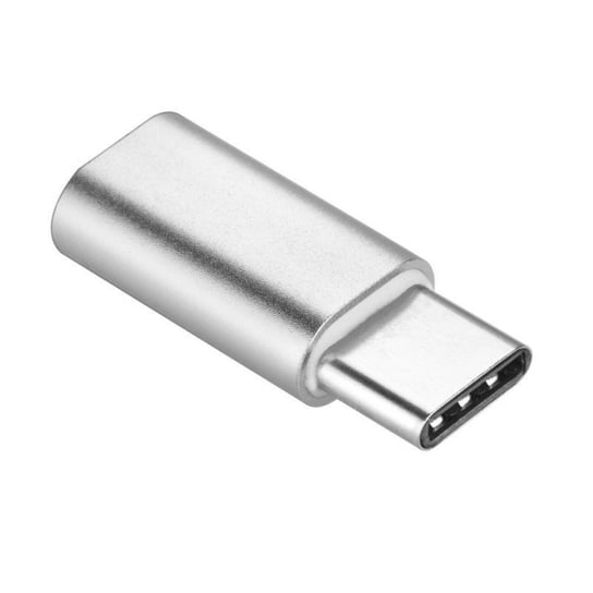 ADAPTER MICRO USB - USB TYP C SREBRNY PA-30 Nemo