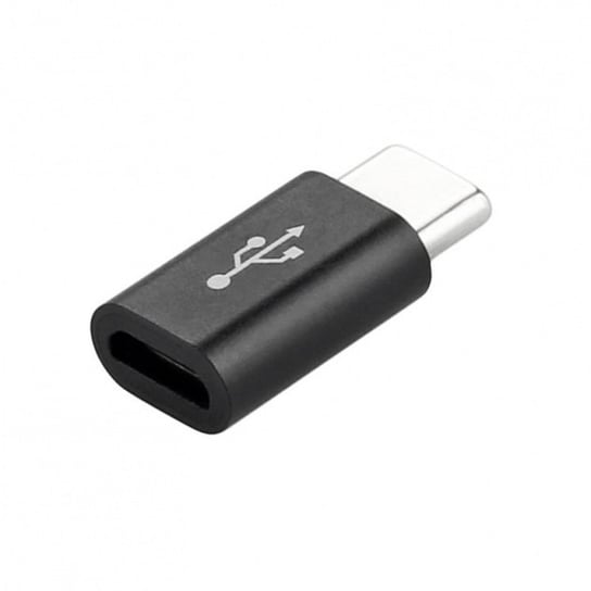 Adapter MicroUSB [F] do USB-C Czarne OEM