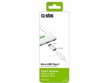 ADAPTER microUSB - USB-C SBS biały SBS
