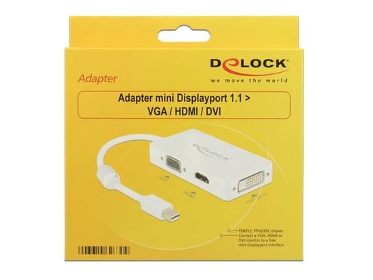 Adapter mini Displayport - HDMI/VGA/DVI DELOCK Delock