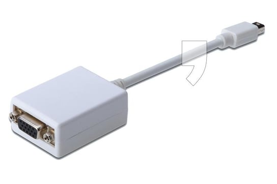 Adapter MiniDisplayport-VGA ASSMANN, 0.15 m Assmann