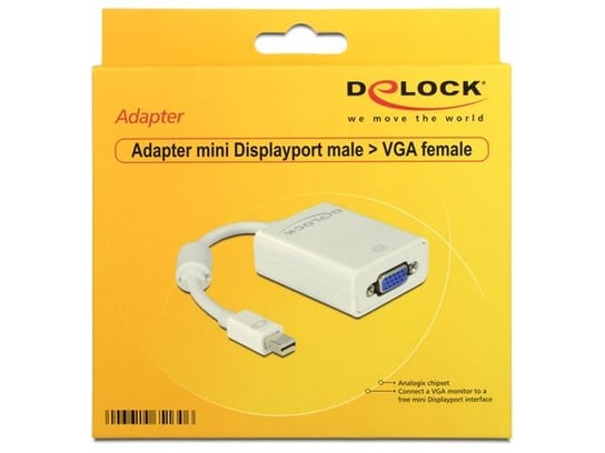 Adapter miniDisplayPort - VGA DELOCK Delock
