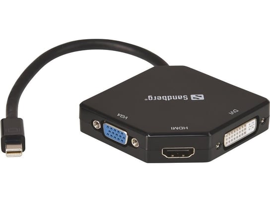 Adapter MiniDP - HDMI - DVI - VGA SANDBERG Sandberg