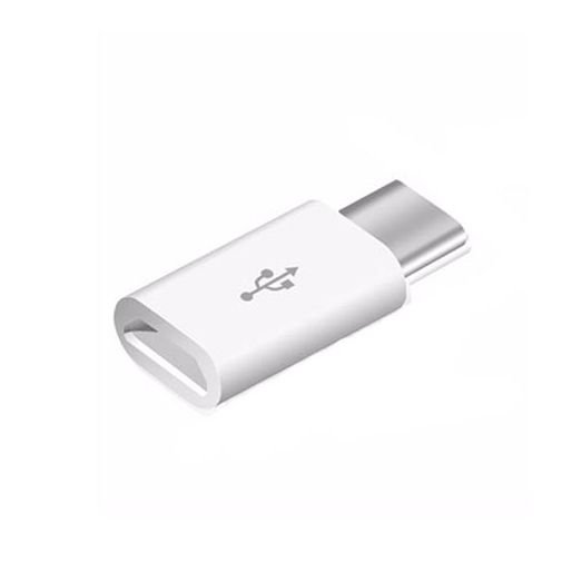 Adapter na kabel Micro-USB do Typ-C, biały EtuiStudio