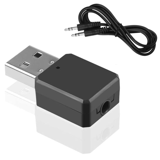 Adapter odbiornik Bluetooth 5.1 Alogy 2w1 AUX - Sygnał bezprzewodowy Dwustronny USB-A Czarny Alogy
