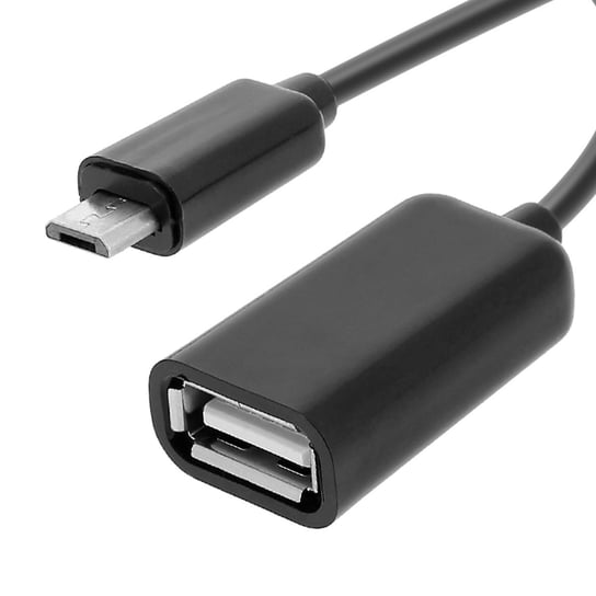 Adapter OTG Micro USB Vers żeński USB do smartfona / tabletu – czarny Avizar