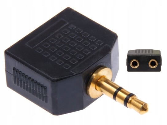 Adapter PRZEJŚCIE JACK 3,5mm wtyk STEREO - 2x JACK 3,5mm gniazdo st. Veoz