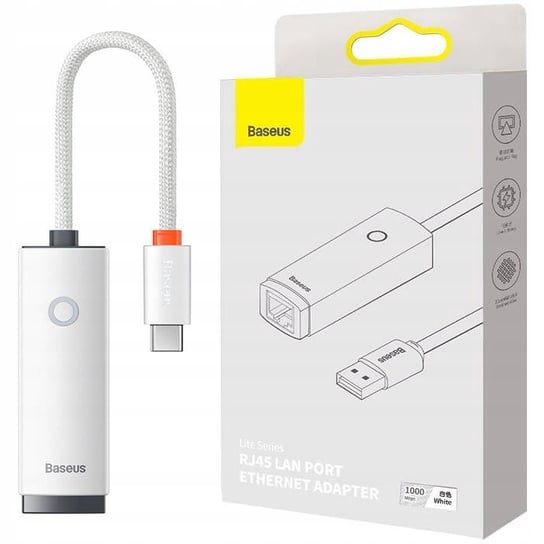 Adapter Przejściówka Baseus Usb-C - Rj45, 1000Mbps Baseus