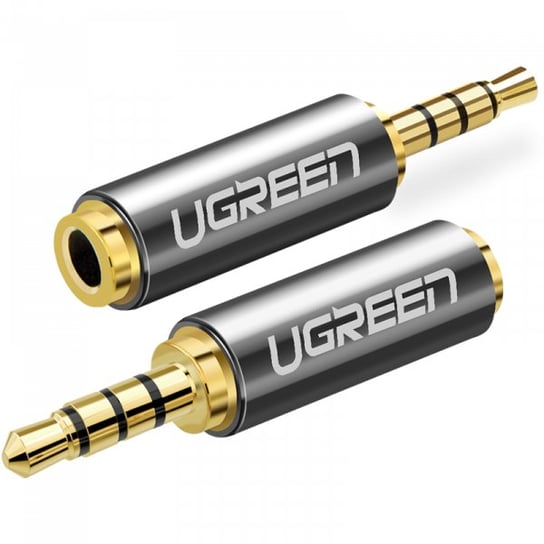 Adapter / przejściówka UGREEN 20501 z 2,5 mm micro jack na 3,5 mm mini jack (szary) uGreen