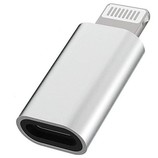 Adapter przejściówka USB-C Typ-C do Apple Lightning iPhone (Silver) MFC