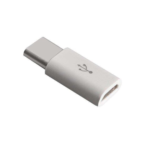 Adapter przejściówka z micro USB na USB Type-C biała Hurtel