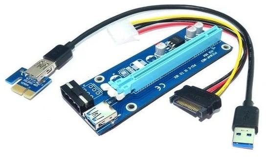 Adapter Riser PCI-E - USB 3.0 QOLTEC Qoltec