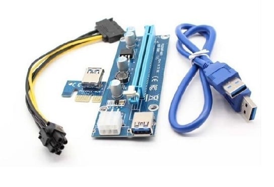 Adapter Riser PCI-E - USB 3.0 QOLTEC Qoltec