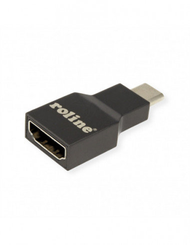 Adapter ROLINE Typ C - HDMI, M/F, szary Roline