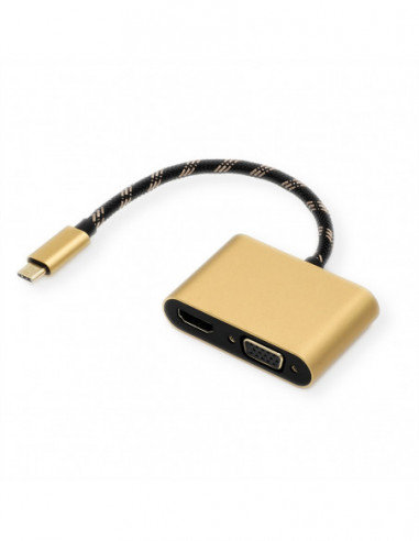 Adapter ROLINE typ C - HDMI/VGA, M/F Roline