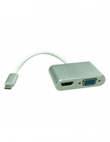 Adapter ROLINE typ C - HDMI/VGA, M/F Roline