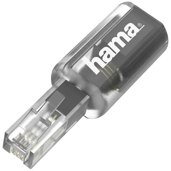 Adapter telefoniczny (analogowy) - Hama - czarny (przezroczysty) Hama