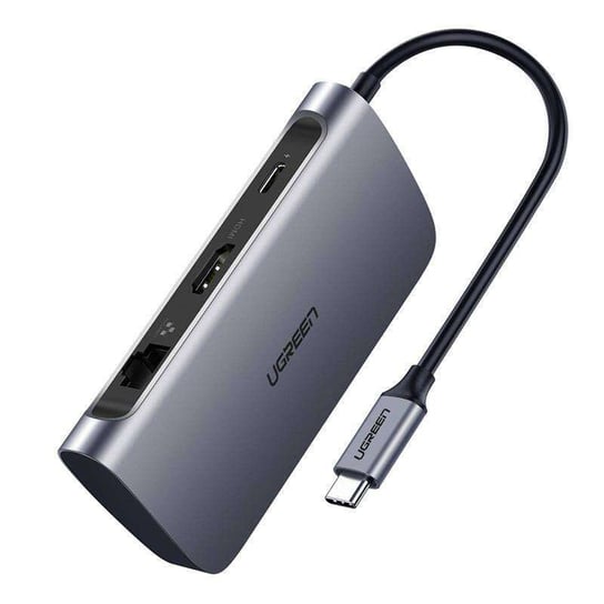 Adapter UGREEN 7w1 CM212 Hub USB-C PD 100W, 2x USB-A 3.0, HDMI 4K/30Hz, SD/TF, RJ45 uGreen