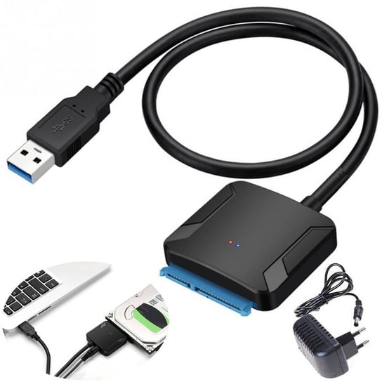 Adapter USB 3.0 SATA do dysków HDD SSD 2,5" + zasilacz 12V Inna marka