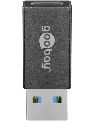 Adapter USB 3.0 SuperSpeed na USB-C™, czarny - Wersja kolorystyczna Czarny Goobay