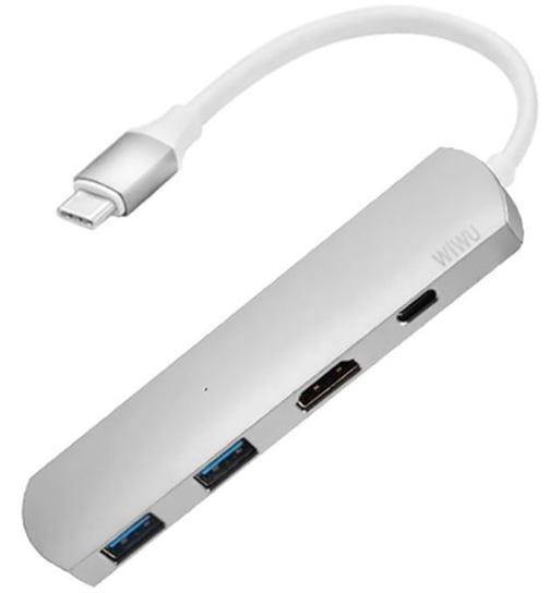 Adapter USB-C - 2 x USB/HDMI WIWU T3+ 4w1 Wiwu