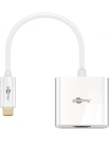 Adapter USB-C™ HDMI, biały - Wersja kolorystyczna Biały Goobay