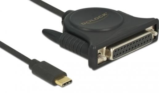 Adapter USB-C - LPT (DB25) DELOCK, 1.8 m Delock