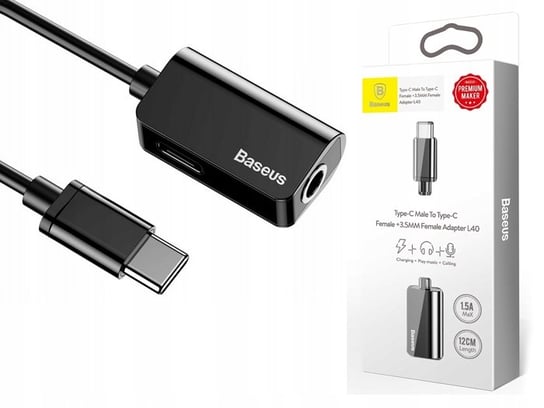 Adapter USB-C - miniJack 3.5 mm BASEUS CATL40-01 Baseus