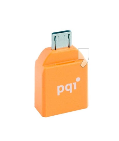 Adapter USB do microUSB PQI Connect 204 pomarańczowy PQI