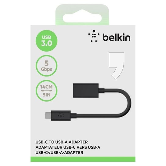 Adapter USB-MC - USB-AF BELKIN F2CU036btBLK, 0.14 m Belkin