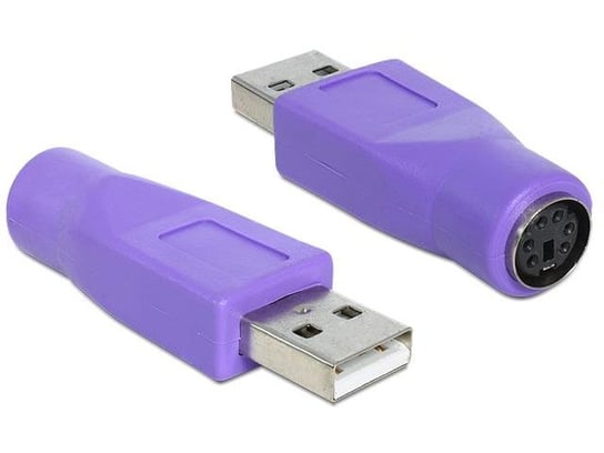 Adapter USB - ps/2 fioletowy DELOCK Delock