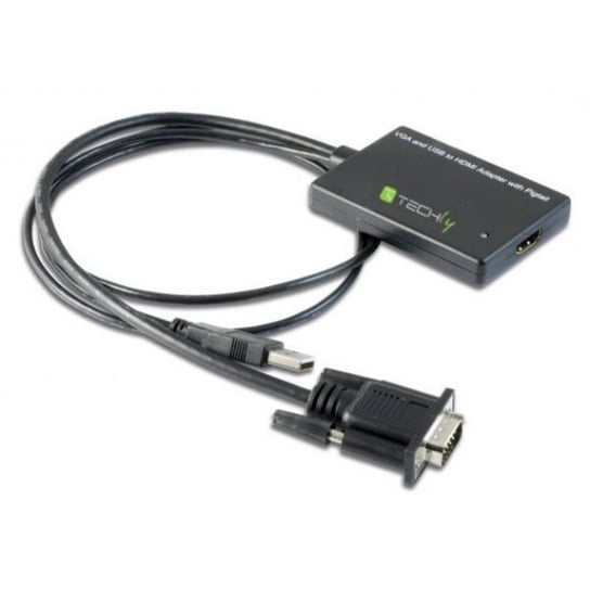 Adapter VGA+USB - HDMI TECHLY Techly